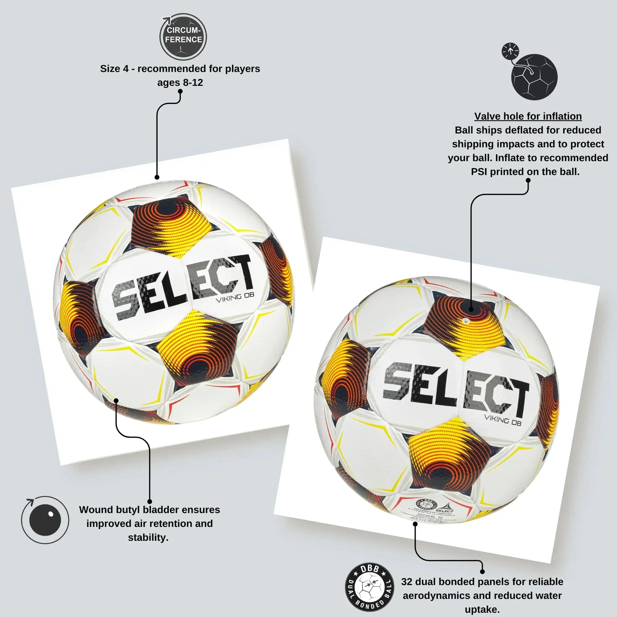 Select v25 Viking DB Soccer Ball