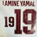 Spain 2026- Away LAMINE YAMAL #19 Jersey Name Set