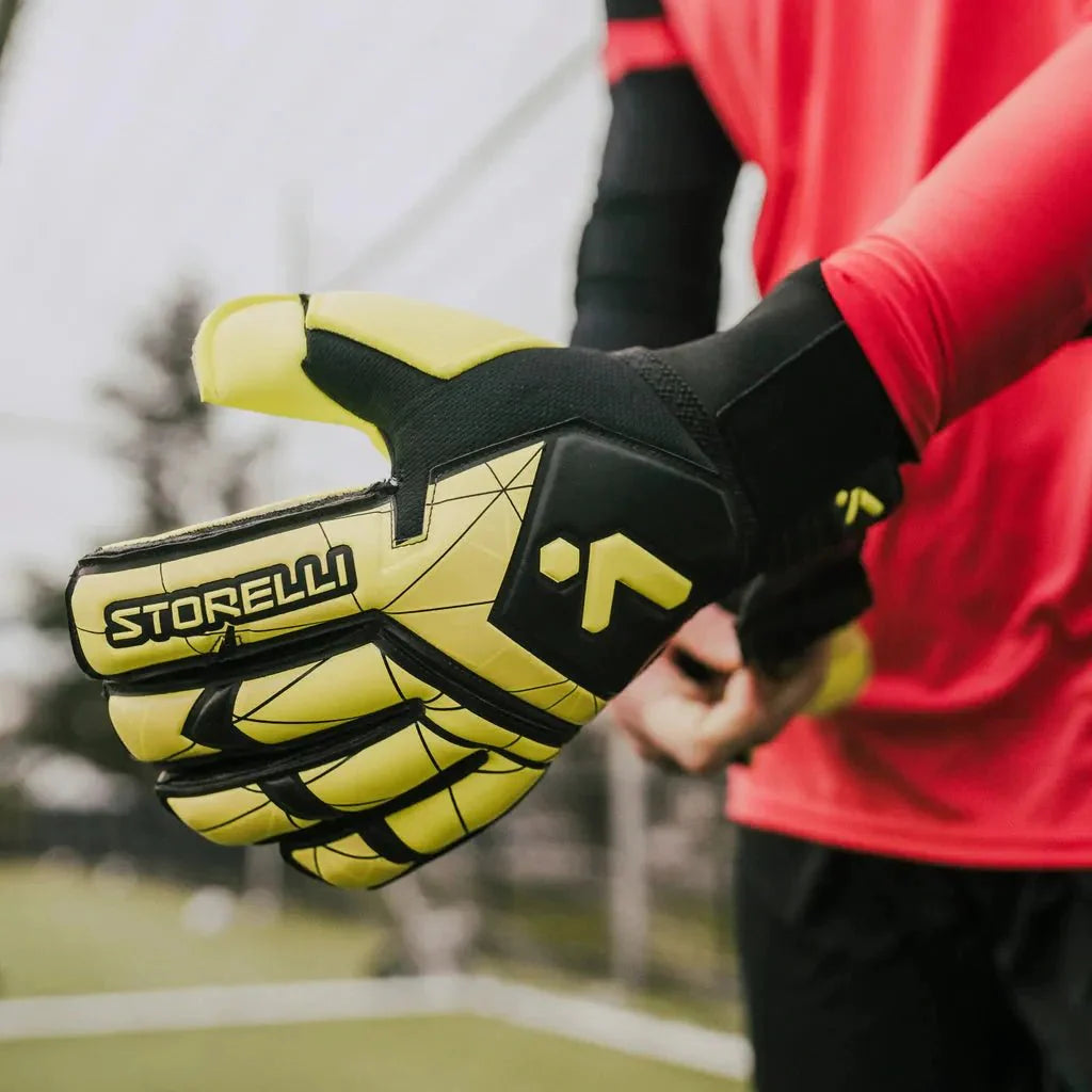 Storelli JR Gladiator 3.0 Recruit with Spine Glove - Yellow-Black