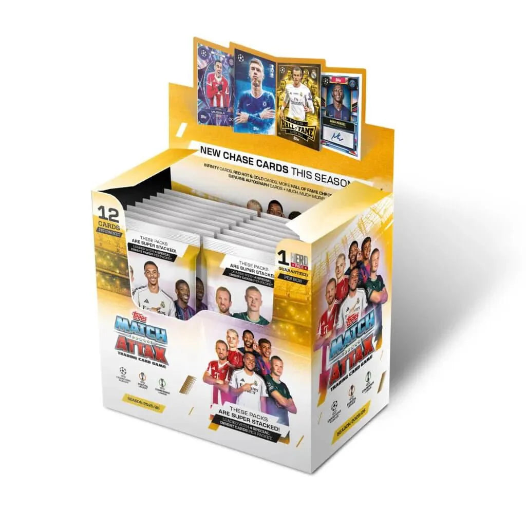 Topps 2025-26 Match Attax UEFA Champions League Cards BOX (32 Packs Each)