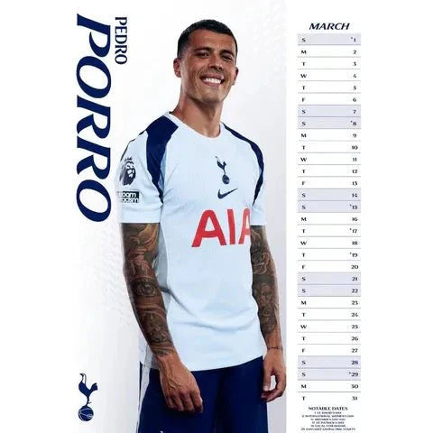 Tottenham 2026 Official Calendar
