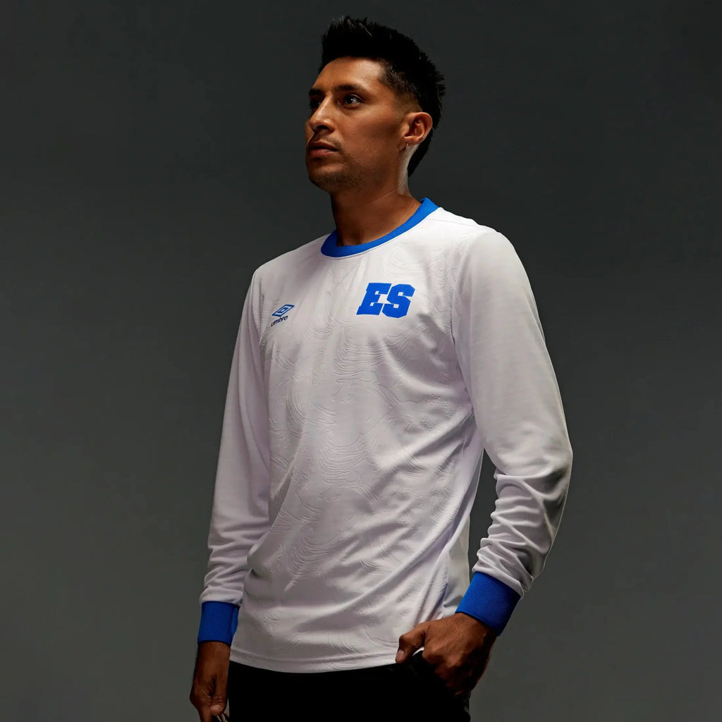 Umbro 2025-26 El Salvador Men's Stadium Away Long-Sleeve Soccer Jersey