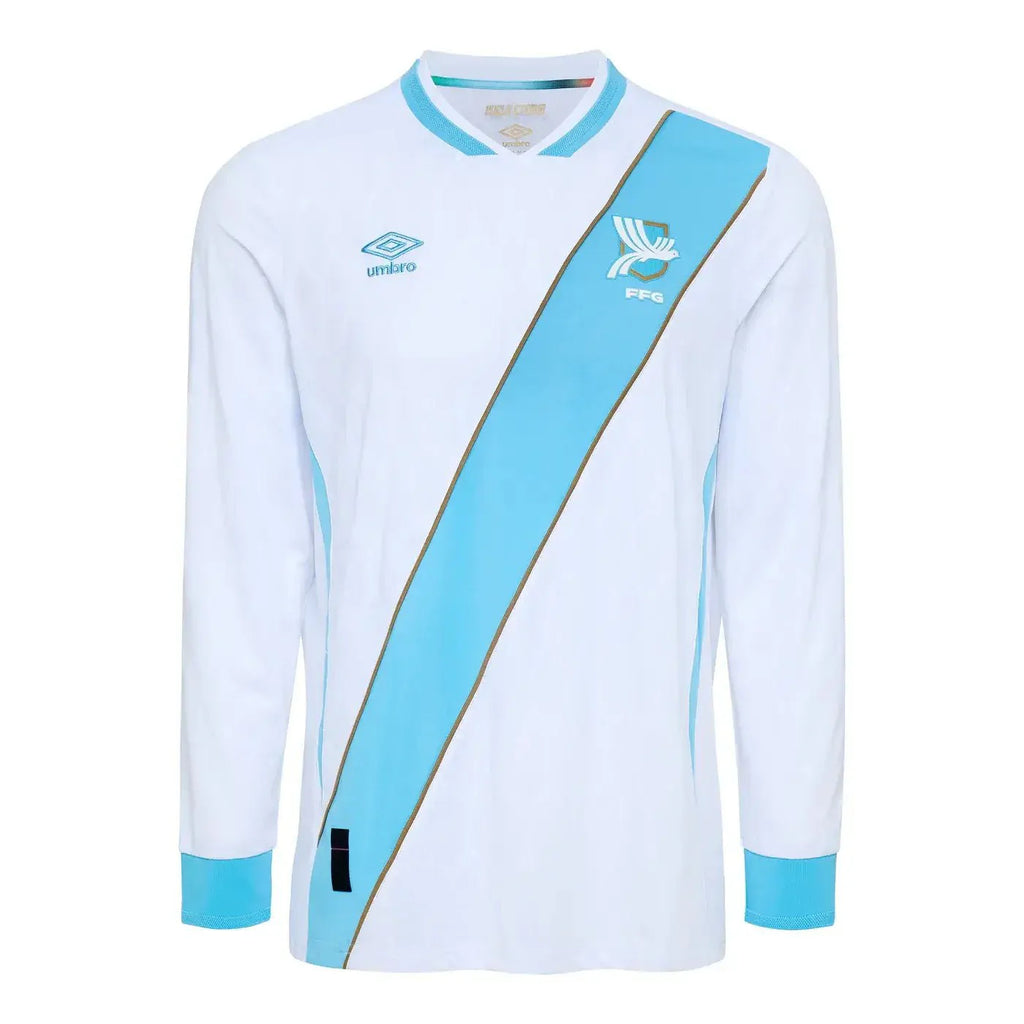 Umbro 2026 Guatemala Men's Authentic Home Long-Sleeve Soccer Jersey