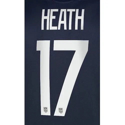USWNT 2020/21 Away  Heath #17 Jersey Name Sets