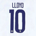 USWNT 2020/21 Home  Lloyd #10 Jersey Name Set