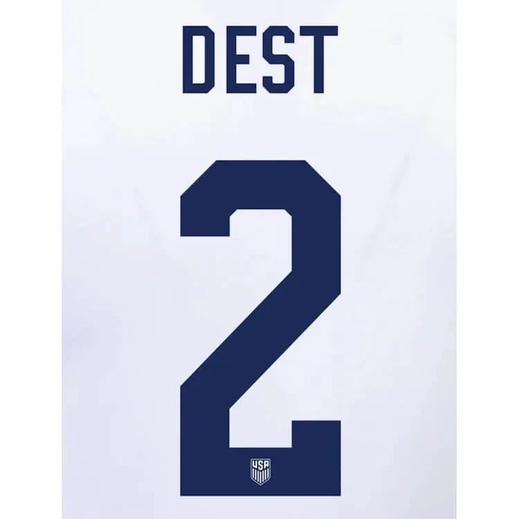USMNT 2022-23 Home Dest #2 Youth Jersey Name Set