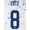 USWNT 2022-23 Home  Ertz #8 Jersey Name Set