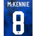 USMNT 2022-24 Away McKennie Youth #8 Jersey Name Set