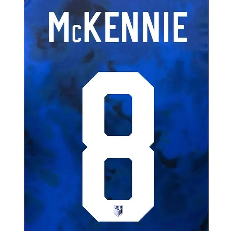 USMNT 2022-24 Away McKennie Youth #8 Jersey Name Set