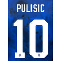 USMNT 2022-24 Away Pulisic #10 Jersey Name Set
