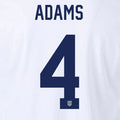 USMNT 2024/25 Home Adams #4 Youth Jersey Name Set