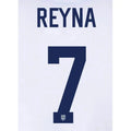 USMNT 2024/25 Home Reyna #7 Youth Jersey Name Set