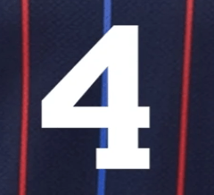 USMNT 2025 Away ADAMS #4 Official Name Set