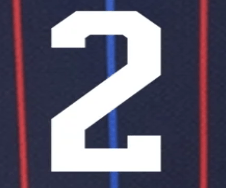 USWNT 2025 Away  Rodman #2 Jersey Name Set 8"