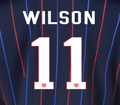 USWNT 2025 Away  WILSON #11 Jersey Name Set 8"
