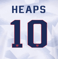 USWNT 2025 Home  G. HEAPS #10 Jersey Name Set 8"