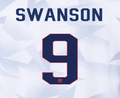 USWNT 2025 Home  SWANSON #9 Jersey Name Set 8"