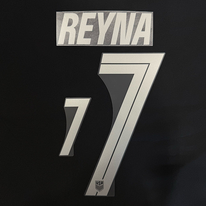 USA 2026- Away REYNA #7 Official Name Set