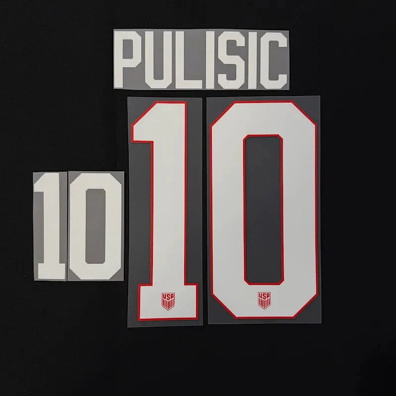 USMNT 2025 Away PULISIC #10 Youth Official Name Set