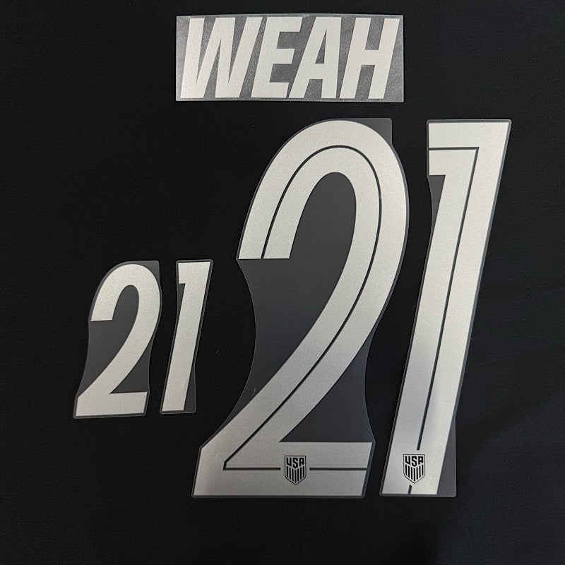 USMNT 2026- Away WEAH #21  Official Name Set