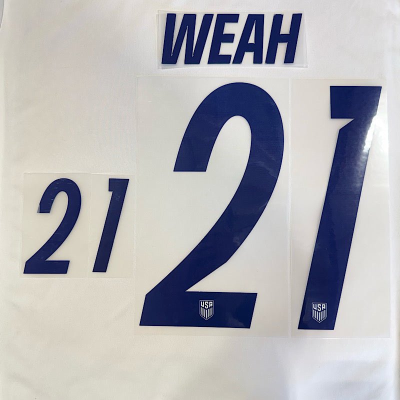 USMNT 2026- Home WEAH #21 Official Name Set