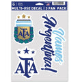 Wincraft Argentina Multi-Use Decal (3 Fan Pack)