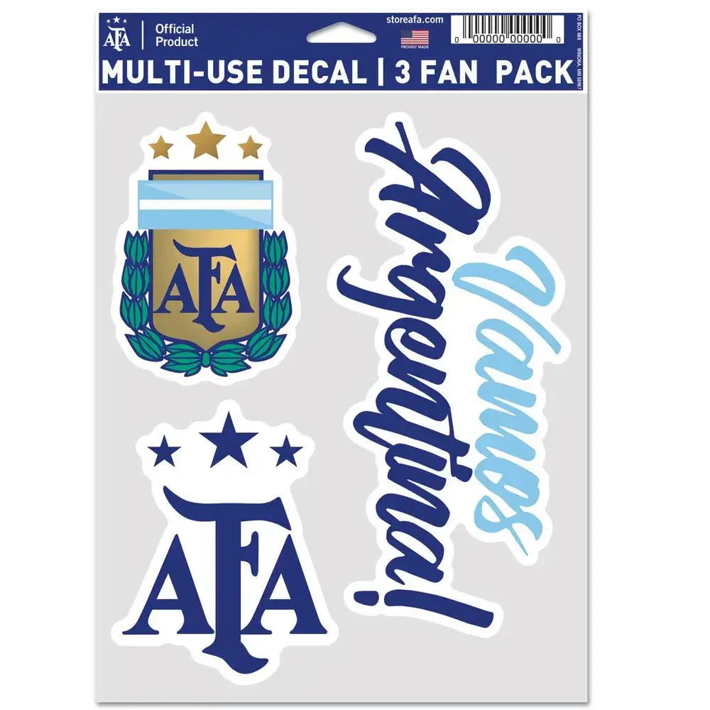Wincraft Argentina Multi-Use Decal (3 Fan Pack)