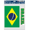 Wincraft Brazil Flag Multi-Use Decal (5.5"x7.75")