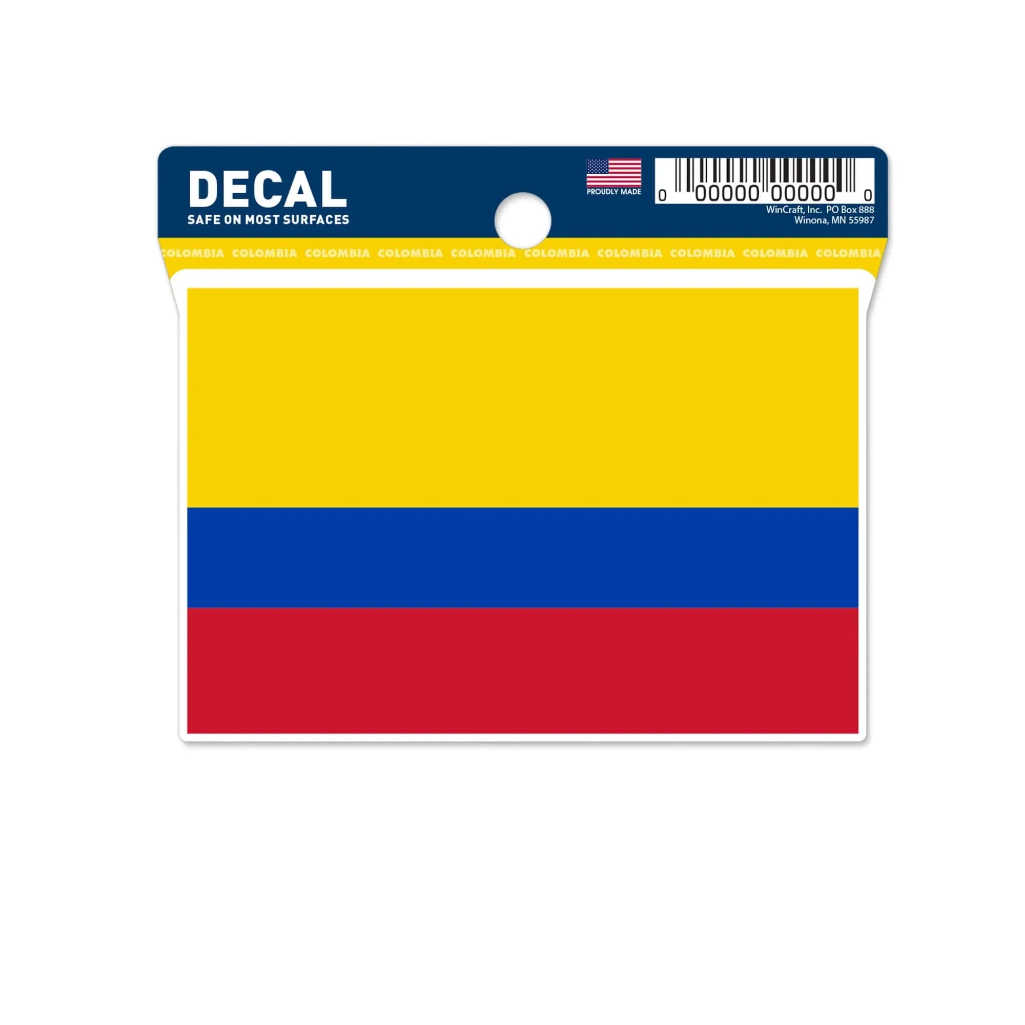 Wincraft Colombia Flag Decal (3"x4")