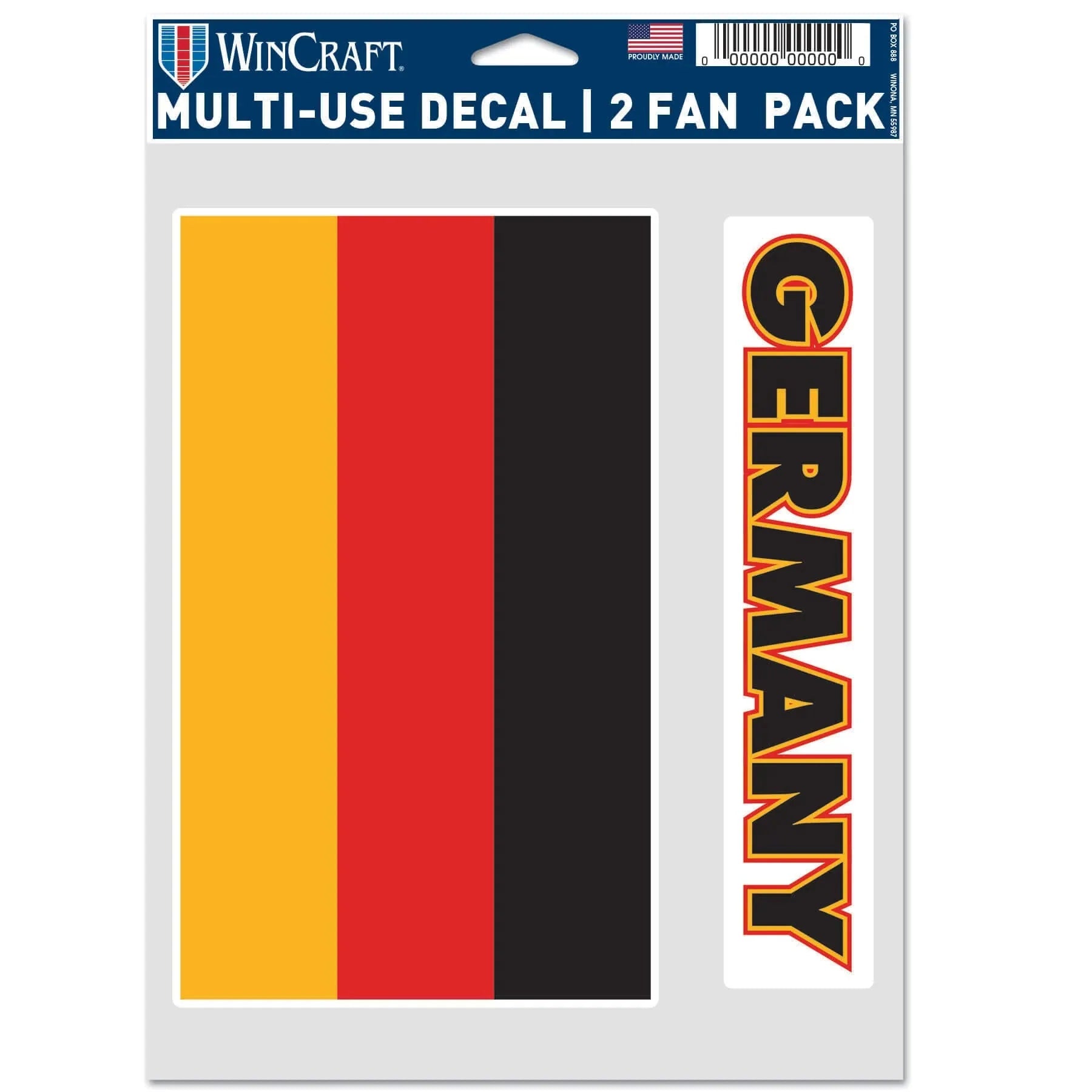 Wincraft Germany Flag Multi-Use Decal (5.5"x7.75")