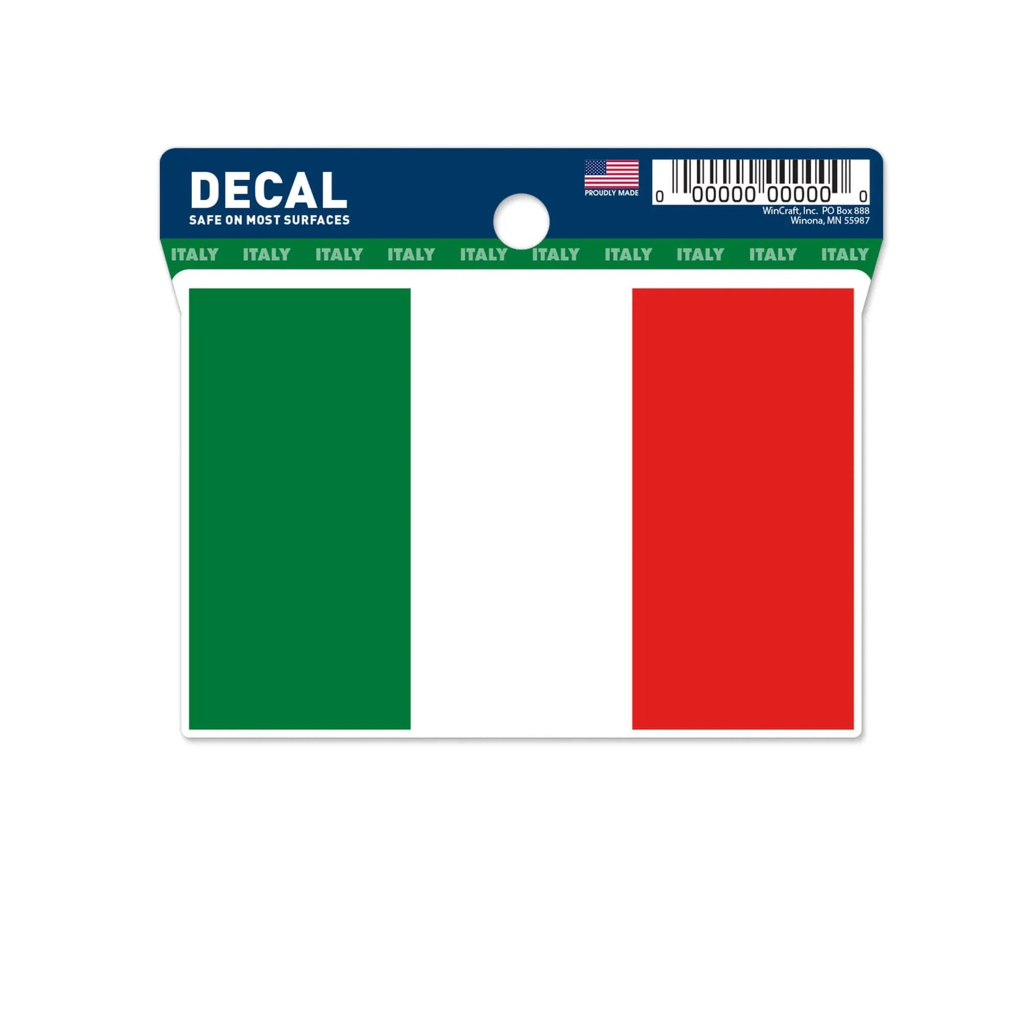 Wincraft Italy Flag Decal (3"x4")