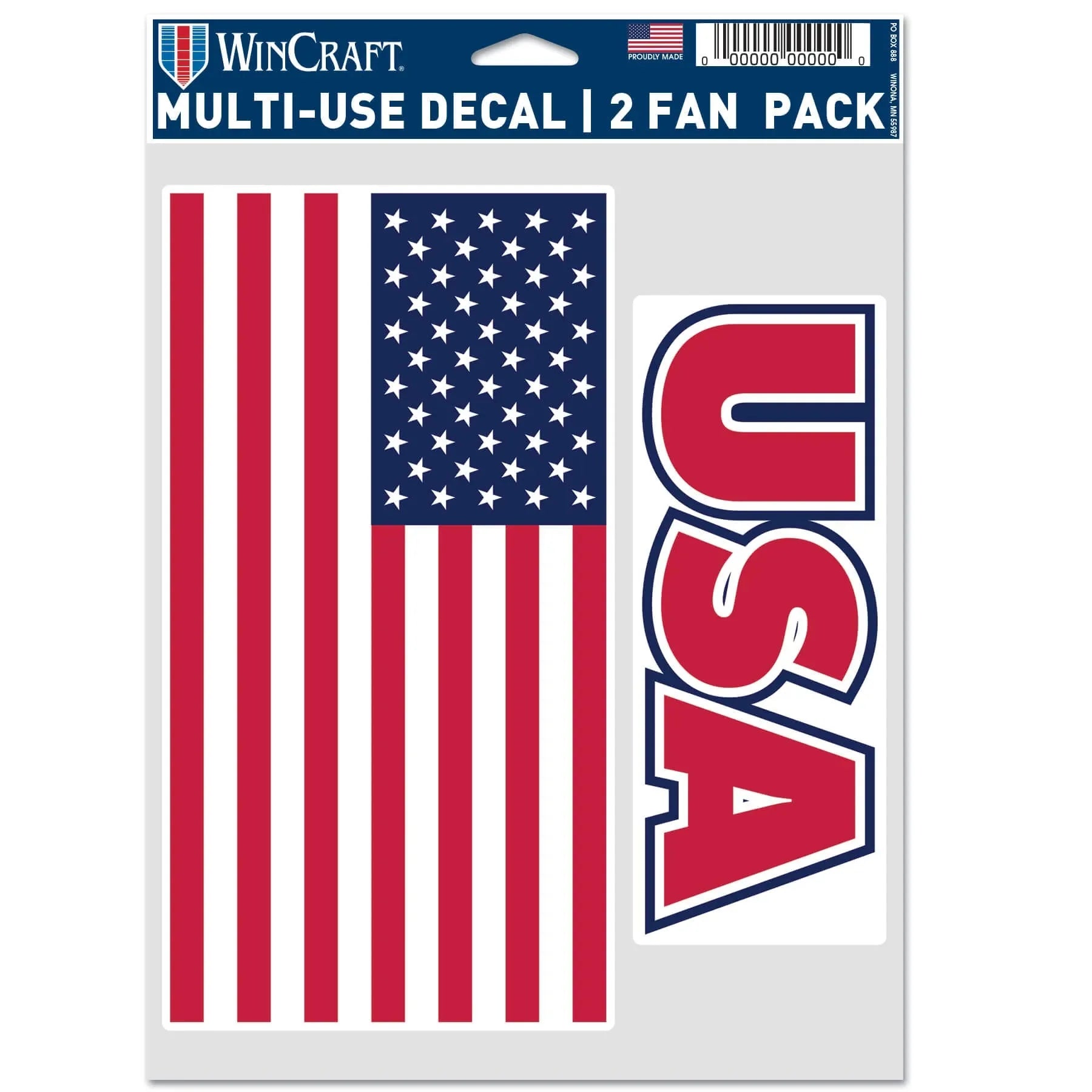 Wincraft USA Flag Multi-Use Decal (5.5"x7.75")
